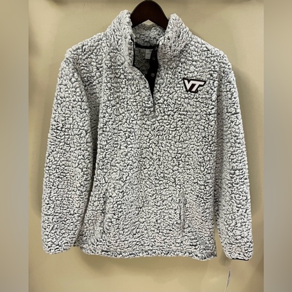 Top of the World Virginia Tech Gray Women’s Sherpa Size Small - Picture 1 of 7